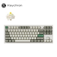 展示品：keychron Q3 Max 80% 白色 三模鋁製機械鍵盤(含旋鈕) RGB Mac/Win 熱插拔 香蕉軸 注音版本 KBKCQ3MP4