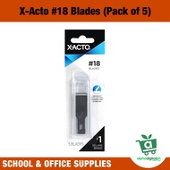 X-Acto 18 Heavy Weight Wood Chiseling Blade Type B, C and D Handles 5-Blades per pack X218