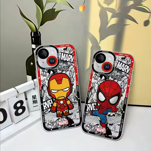 Marvel Spider Man Iron Man Case for Xiaomi Redmi Note 15 14 13 Pro Plus 10 11 12 14S 13S 12S 11S 10S
