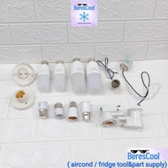 LED bulb mentol 20w 15w / bulb holder ceiling / lamp converter e27 & b22 / bulb power adapter switch