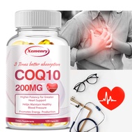 CoQ10 and Omega-3, Highly Absorbable CoQ10 Supports Heart and Immune Systems, Energy Production