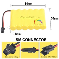 7.2V R/C Car Battery Rechargable Ni-Cd AA 700mAh  with SM Connector