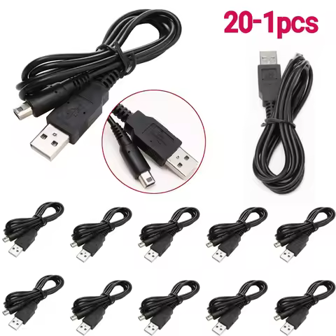 20-1pcs 1m USB Charger Cable for Nintendo 2DS ndsi 3DS 3DSXL NEW 3DS NEW 3DSXL 2Dsxl 2Dsll Game Powe