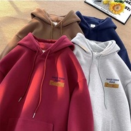 7 Color Unisex Hoodie Men Women Pullover Hoodie Oversized Thicken Loose Fashion Korean Hoodies Plus 