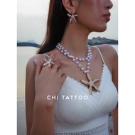 Ocean necklace, earrings, ring set50