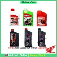 HONDA FULL COLLECTION MOTOR ENGINE OIL BSH Fully Synthetic 4T 10W-40 API S 10W30 SEMI FULLY NEW