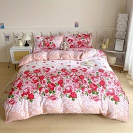 cod 1 Duvet Cover + 2 Pillowcases Floral Duvet Cover Set All-Season Comforter Cover with Zipper Clos