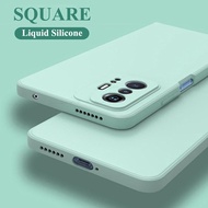 Case For Xiaomi Mi 11T Pro Square Liquid Silicone Matte Soft Back Case For Xiaomi Mi 11i 11 10T Pro