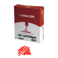 Sailor Fountain Pen Ink Cartridge หมึกหลอด Sailor บรรจุ 12 ชิ้น