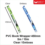 Unicorn PVC Clear Book Wrapper UBWC-450X10M / Unicorn PVC Emboss Book Wrapper UBWC-450X10M