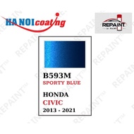 Scratch Removal Spray Paint for HONDA CIVIC in BLUE color code B593M - SPORTY BLUE genuine REPAINT