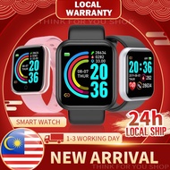 Smart Watch Fitness Tracker Sport Watch Jam Tangan Wanita Lelaki Fitness Watch Men Watch