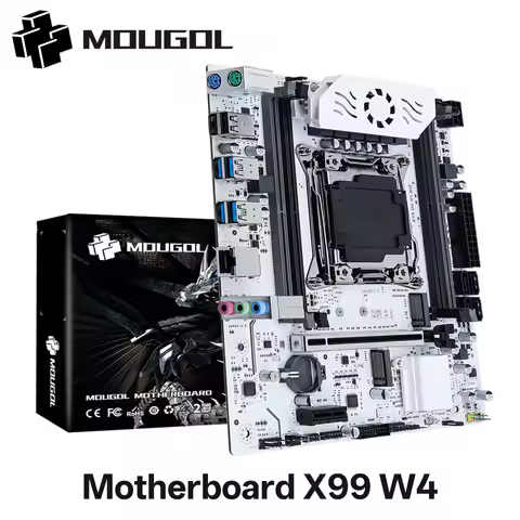 MOUGOL X99 Motherboard LGA2011-3 Socket C612 Chipset Memory Supports Dual channel DDR4 M.2 NVME SATA