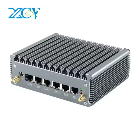 XCY Mini PC i3-1115G4 i5-1135G7 i7-1165G7 6x LAN 2.5G Intel i226V NIC 4x USB RS232 HDMI Mini PCIE GP