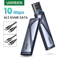 UGREEN M.2 NVMe SSD Enclosure Dual Protocol NVMe SATA to USB 3.1 Gen2 10 Gbps NVMe PCI-E M.2 SSD Cas