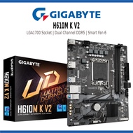 GIGABYTE INTEL H610M K V2 MOTHERBOARD LGA1700 SOCKET WITH DUAL CHANNEL DDR5 / SMART FAN 6 / ANTI-SUL