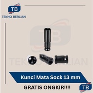 MATA Socket Eye Wrench Socket Impact Connector Length 1/ 2 Inch Deep Wall Long 13 mm 13 mm