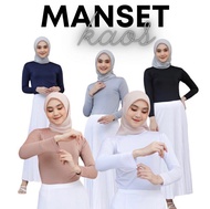 Manset Baju Kerah Lengan Panjang Bahan Kaos spandek Balon Grade A Untuk Dewasa Ukuran (L-XL-XXL)