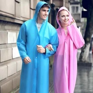 [Stok Sedia] Jaket Baju Hujan Panjang Lelaki dan Wanita Tebal di Luar Dewasa Berjalan Perjalanan Por