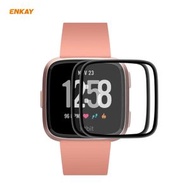 全城熱賣 - 2片裝 適用於Fitbit Versa 3 / Fitbit Sense ENKAY Hat-Prince 3D曲面PC軟邊+PMMA全屏覆蓋高清屏幕保護膜