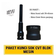 MATA CVT Shock Wrench Bit Package 39x41 + 8mm Cover Bit Double Socket Length 39 x 41 mm Motorcycle C