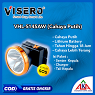 Senter Kepala Cas Putih / Kuning 45W Visero Headlamp VHL 5145