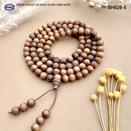 HAHANCO Water Submersible To Hop Cypress Wooden Rosary (108 8mm Beads) Permanent Fragrance - BH626-8