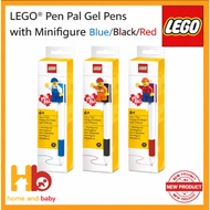 LEGO® Pen Pal Gel Pen with Minifigure blue/black/red bundle