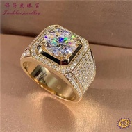 【High Quality】❀ cicin lelaki Luxury Diamond Jindehui Deluxe Group Set Men's Band, 18k yellow gold, D