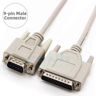 RONGWEIFU | DB25 to DB9 Converter 9 Pin Male RS232 Cable 3m
