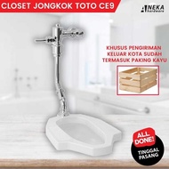 Closet Jongkok Toto Ce9 Komplete Set Push Valve / Kloset Jongkok Flush