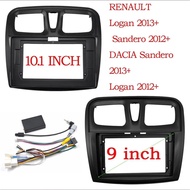 9 Inch 10 Inch Car Frame Fascia Adapter Android Radio Dash Fitting Panel Kit For Renault Logan Sande