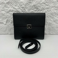 Hermes/愛馬仕 clic16 斜挎包 黑色 銀扣 D刻 Epsom皮