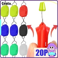 COATA 20Pcs Fishing Line Holder, Colorful Plastic Bait Reel Buckle Stopper,  10 Colors Keepeer Clip 