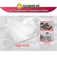 SUNTUF PVC PE Transparent Plastic Sheet Canvas Cover Plastik Cat 保护膜