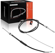 A-Premium Rear Driver and Passenger Side Parking Brake Cable Assembly Compatible with Ford Models: F