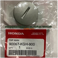 90087-KGH-900 ฝาปิดรูหมุนเพลาข้อเหวี่ยง 30 มม. WAVE125I 2004-2020  WAVE125S  SONIC อะไหล่แท้ HONDA