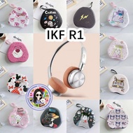 Suitable for IKF R1 Headphone Bag Cartoon EVA Protective Box Power Cord Storage Bag