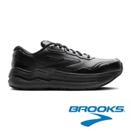 [BROOKS] Ghost Max Leather Men's Smooth Sneakers (2E Wide Last) {Black}110443