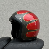 TT & COCASCOS รถจักรยานยนต์วินเทจ3/4เปิดหน้า Casco Moto Jet สกู๊ตเตอร์ไฟเบอร์กลาสหมวกกันน็อค500TX Ca