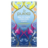 Pukka Herbs, Organic Day to Night Collection, 20 Herbal Tea Sachets, 2 g (0.07 oz g) Each