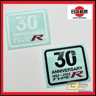 Civic Type R 30th Anniversary Sticker Honda Type R JDM Style Sticker [Export Spec] Sticker
