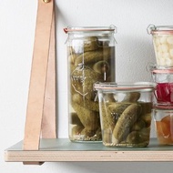 【Hübsch】－185007 德國Weck玻璃密封罐1040ML 收納罐 儲物罐聖