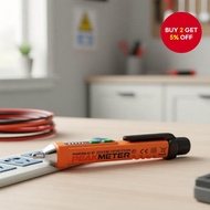 PEAKMETER PM8908C Professional Non-Contact AC Voltage Detector, Smart Live/Phase Wire Test Pencil wi