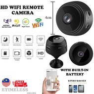 kamera pengawasan [READY STOCK] [SMALL HD HIDDEN CAMERA] A9 Mini Spy CCTV Camera Wifi CCTV HD Spy Ca