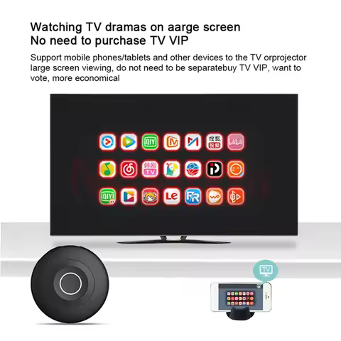 A73E-4K Dual Band Display Receiver Wireless Mobile Screen Projector For HDTV Plug And Play