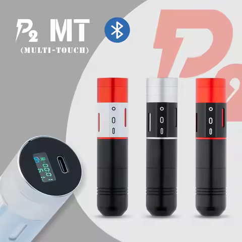 EZ P2 MULTI-TOUCH Bluetooth Wireless Battery Tattoo Machine Pen Capacity 1800mAh with Wireless Foot 