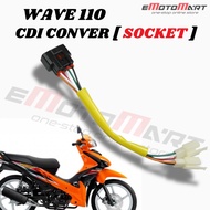 HONDA WAVE 110 CDI CONVERTER SOCKET [ ONLY ] / CDI RACING UNIT / CDI UNIT + CONVERTER SOCKET #READY 