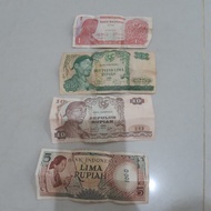 uang kuno indonesia 1968 duit kuno 1rupiah 5 rupiah 10 rupiah 25rupiah