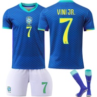 2425 Brazil Away Jersi Bola Sepak No. 10 No. 7 Eksport Jersi Dewasa Kanak-kanak